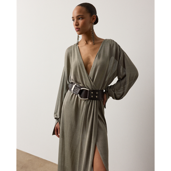 Stefanie Metallic Jersey Evening Dress