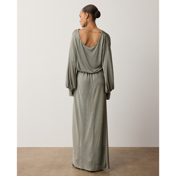 Stefanie Metallic Jersey Evening Dress