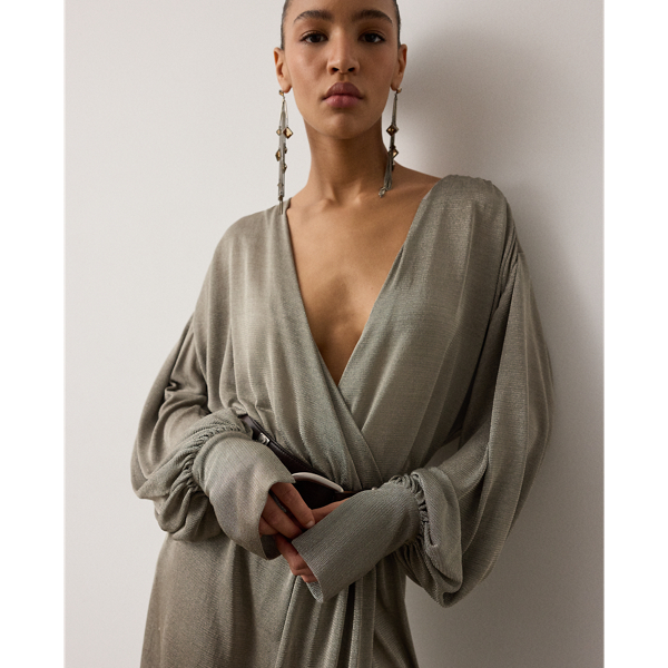 Stefanie Metallic Jersey Evening Dress