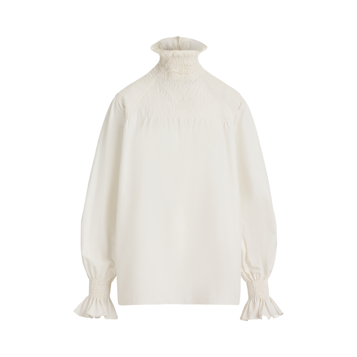 Женская блузка Ralph Lauren Maddison Poplin, цвет: Кремовый — фото 5