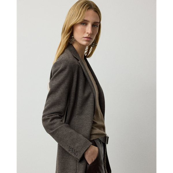 Hailey Tick-Weave Jersey Jacket