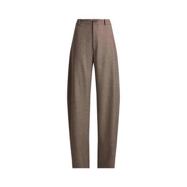 Taupe Multi Leandre Birdseye Tweed Pant Ralph Lauren Collection 2