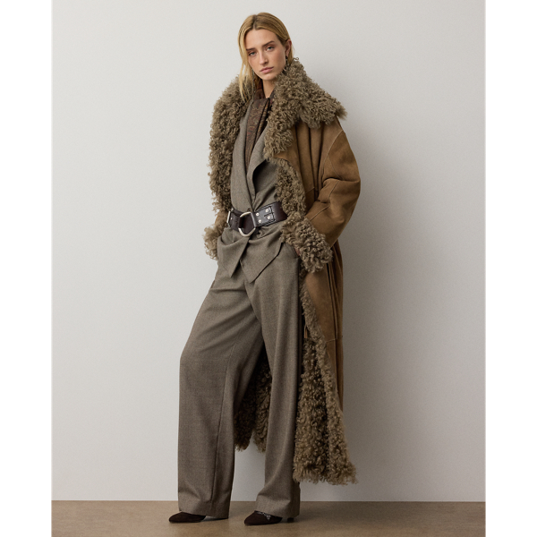 Taupe Multi Stassie Birdseye Tweed Jacket Ralph Lauren Collection 4