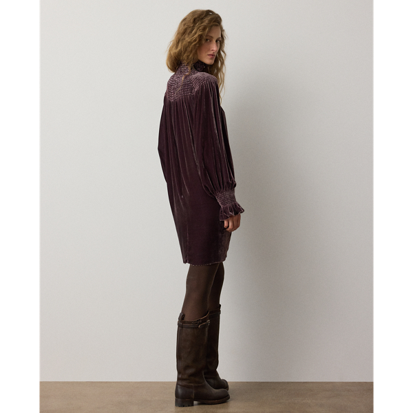 Tarah Embellished Velvet Cocktail Dress