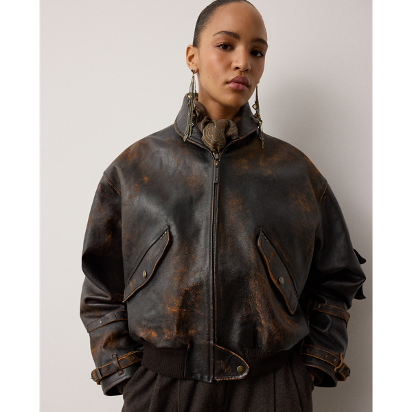Lianne Shearling & Leather Flight Jacket