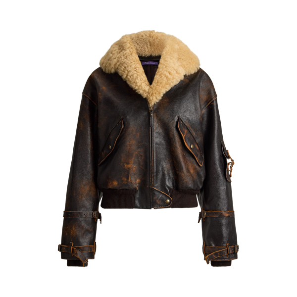 Lianne Shearling & Leather Flight Jacket
