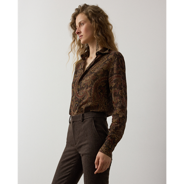 Baumwollhemd Trayna mit Paisley-Motiv