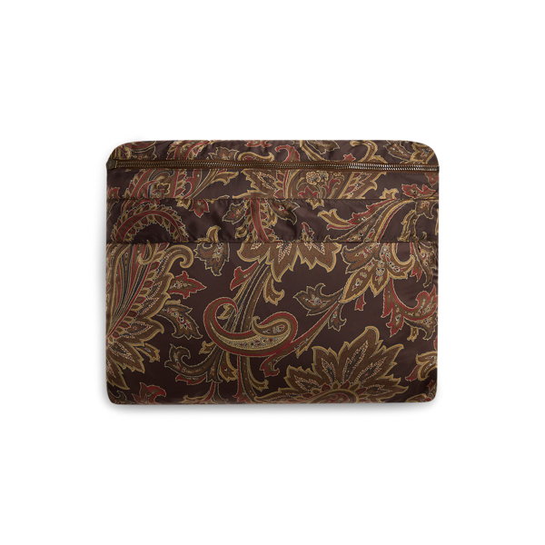 Luggage Brown Multi Chayce Paisley Quilted Coat Ralph Lauren Collection 7