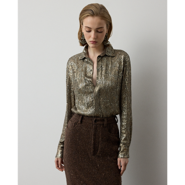 Camicia Reice in georgette di seta