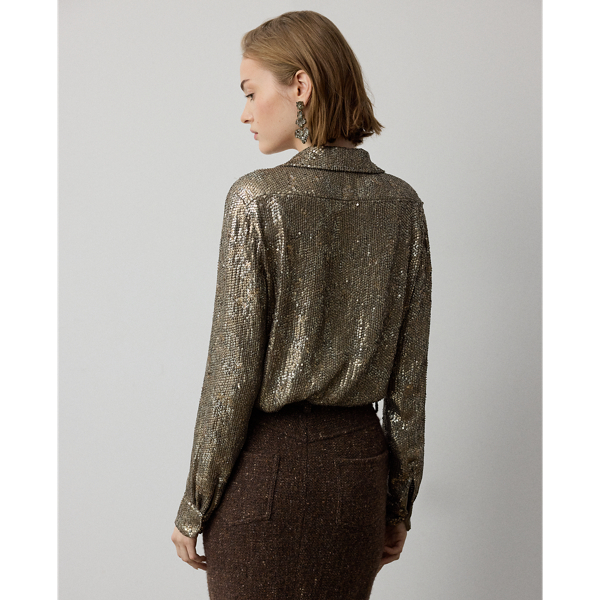 Camicia Reice in georgette di seta