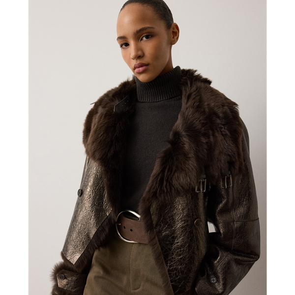 Manteau Norman r&eacute;versible en agneau