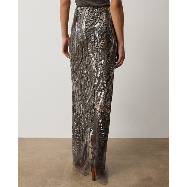Maxigonna Camila in tulle decorato