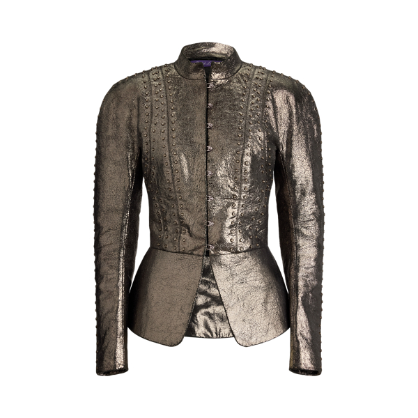 Sophia Crackle Goatskin Jacket