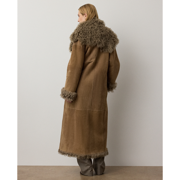 Justyn Reversible Wool Shearling Coat