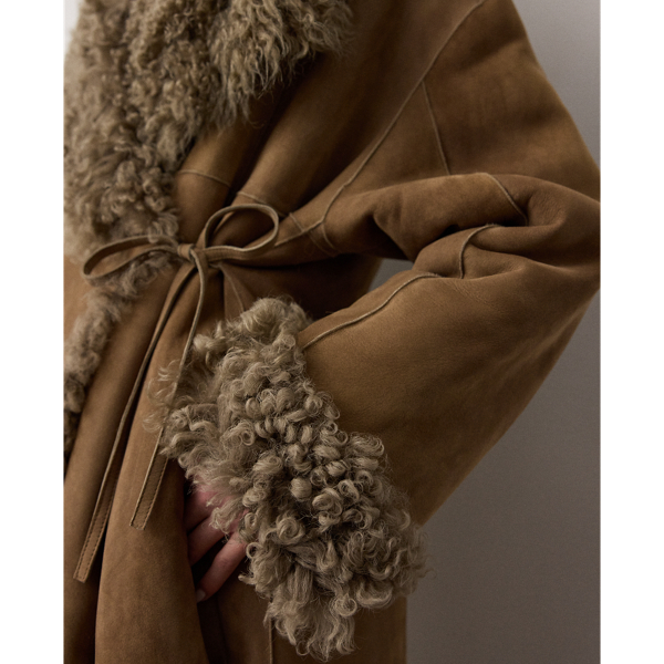 Justyn Reversible Wool Shearling Coat