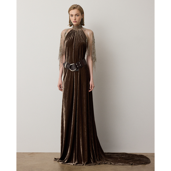 Willow Velour Evening Dress