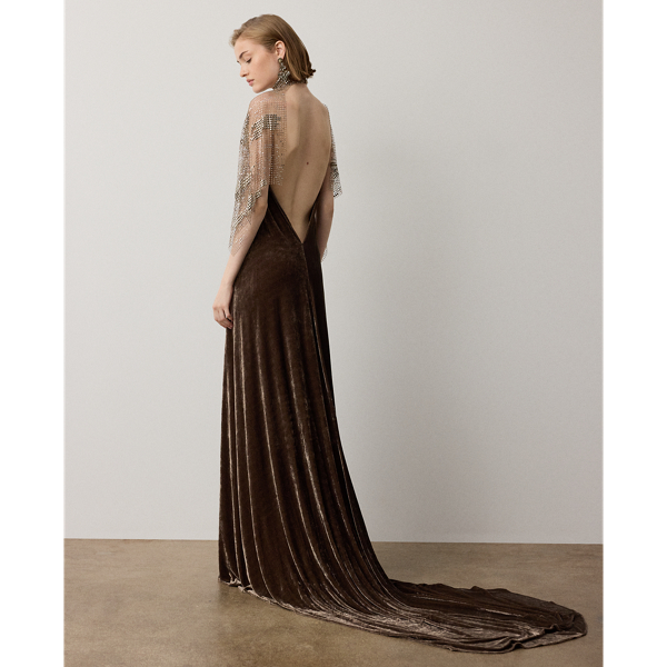 Willow Velour Evening Dress