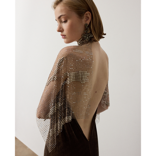 Willow Velour Evening Dress