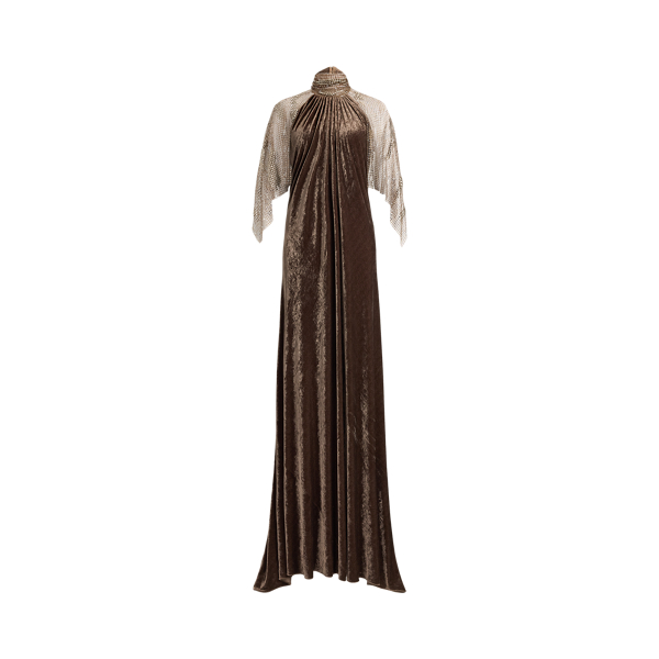 Willow Velour Evening Dress