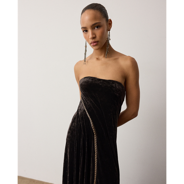 Robe de soir&eacute;e Raynia en velours
