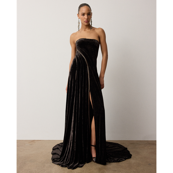 Robe de soir&eacute;e Raynia en velours