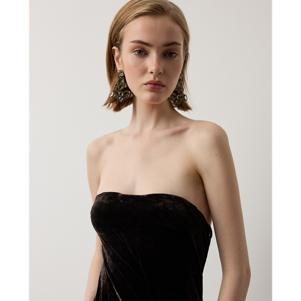 Robe de soir&eacute;e Raynia en velours