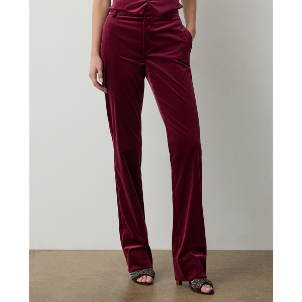 Macy Stretch Velvet Trousers