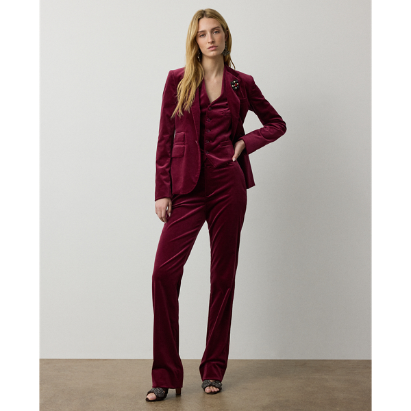 Macy Stretch Velvet Trousers