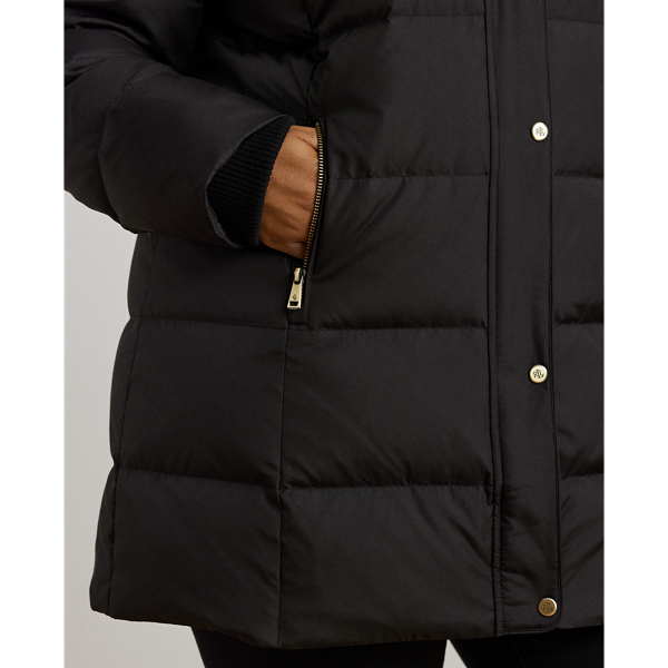 LAUREN BY RALPH LAUREN QUILTED shops STRETCH PATCH POCKET PUFFER