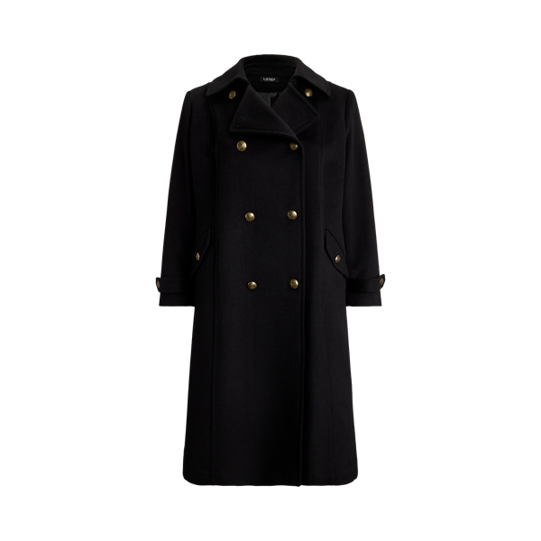 Wool-Blend Double-Breasted Coat