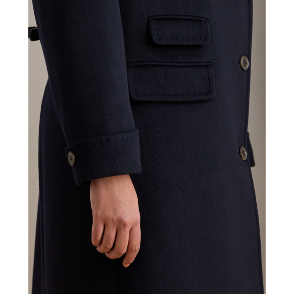 Wool-Blend Reefer Coat - thumbnail 6