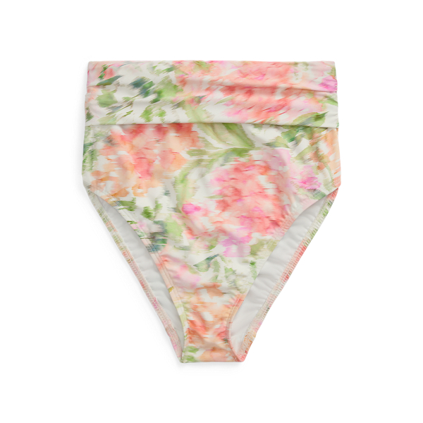 Floral High-Waisted Bikini Bottom