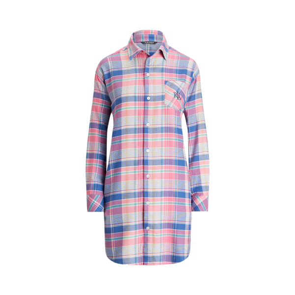 Kariertes Pyjamahemd aus Twill Lauren in 1