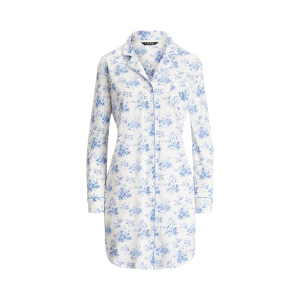 Floral Cotton-Blend Jersey Sleep Shirt