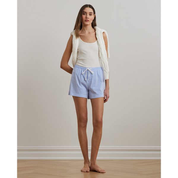 Striped Cotton Jersey Sleep Short