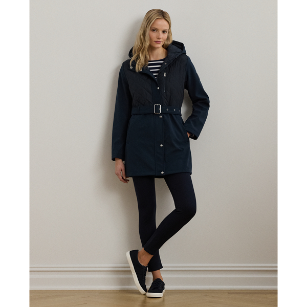 Belted Quilted Hooded Jacket for Women Ralph Lauren UK