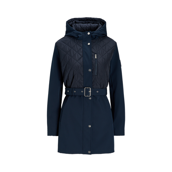 セール！Ralph Lauren Belted Quilted Jacketフードキルティング セール！Ralph Lauren Belted Quilted Jacketフードキルティング