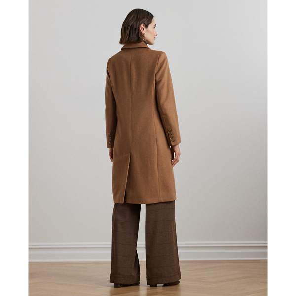 ジャケット・アウター louren  doubleface wool over coat 再入荷 】doubleface muffler wool coat / doubleface over wool