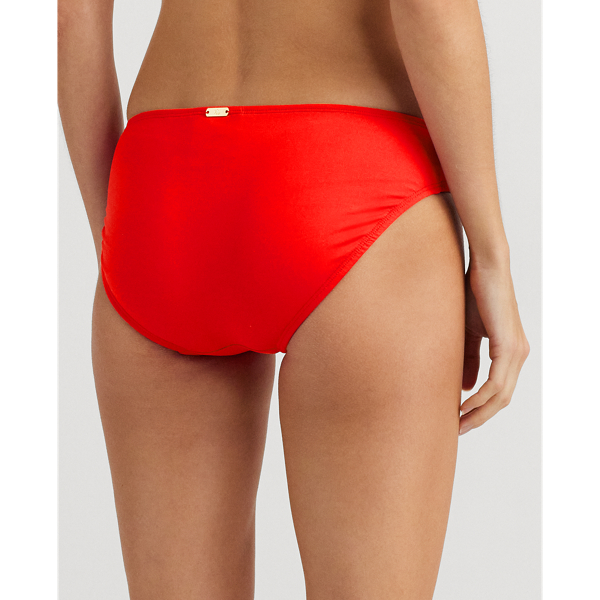 Bas de bikini &agrave; bande Lauren en Rouge 4