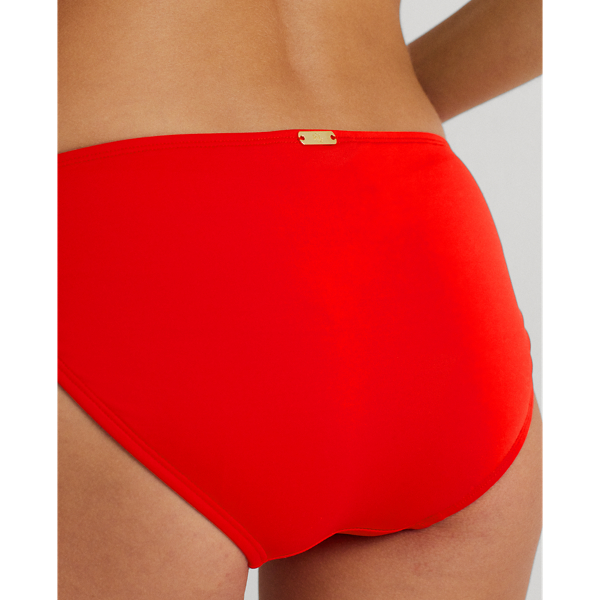 Bas de bikini &agrave; bande Lauren en Rouge 5