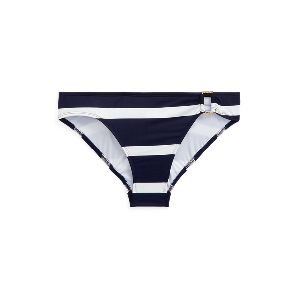 Gestreifte Bikinihose mit Ring Lauren in Dunkles Navy 2