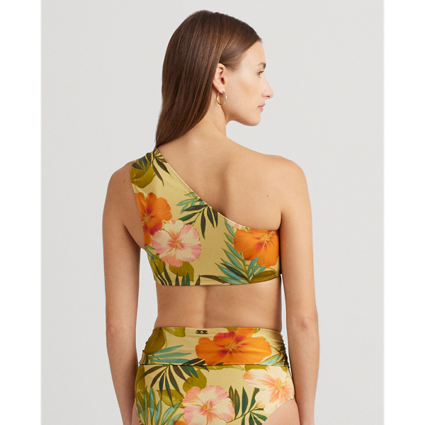 Multi Print Ring-Front One-Shoulder Bikini Top Lauren 4