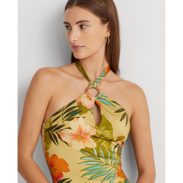 Hochgeschlossener Badeanzug mit Ring Lauren in Multi 4