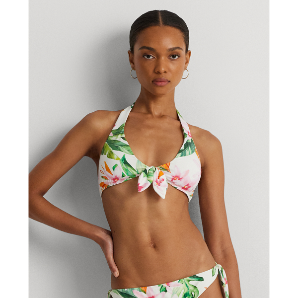 Floral halter bikini online