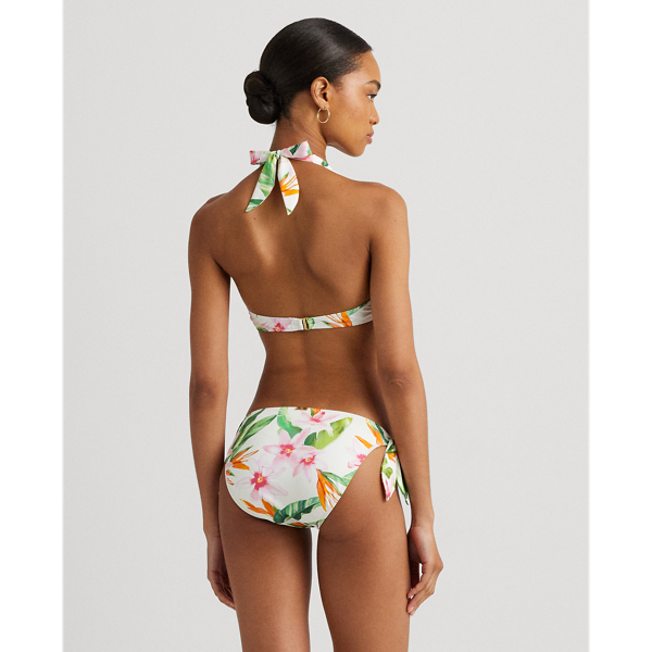 Haut de bikini dos nu lac&eacute; devant Lauren en Multi 4