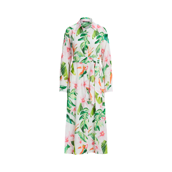 Gebl&uuml;mtes Hemdkleid-Cover-Up aus Voile Lauren in Multi 2