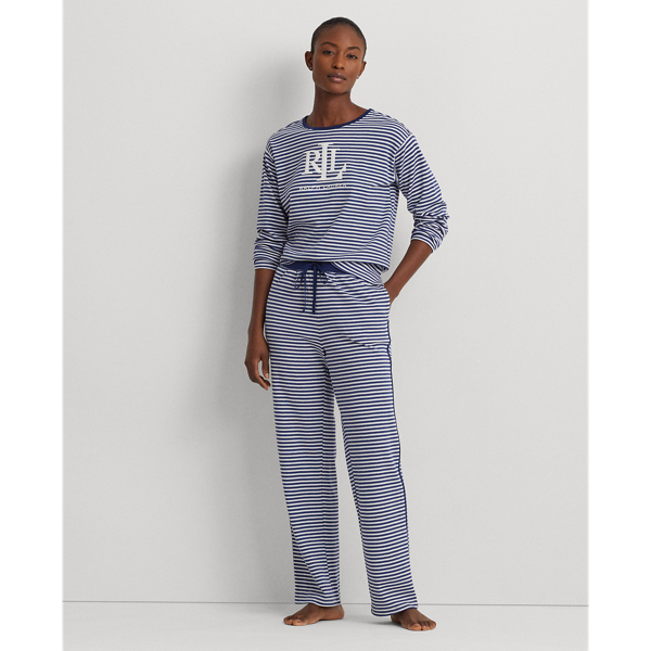 Logo Striped Interlock Pyjama Set