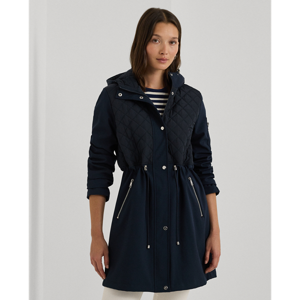 Ralph lauren quilted hooded coat online