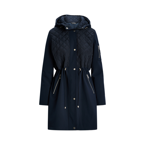 Diamond-Quilted Hooded Jacket Lauren 1
