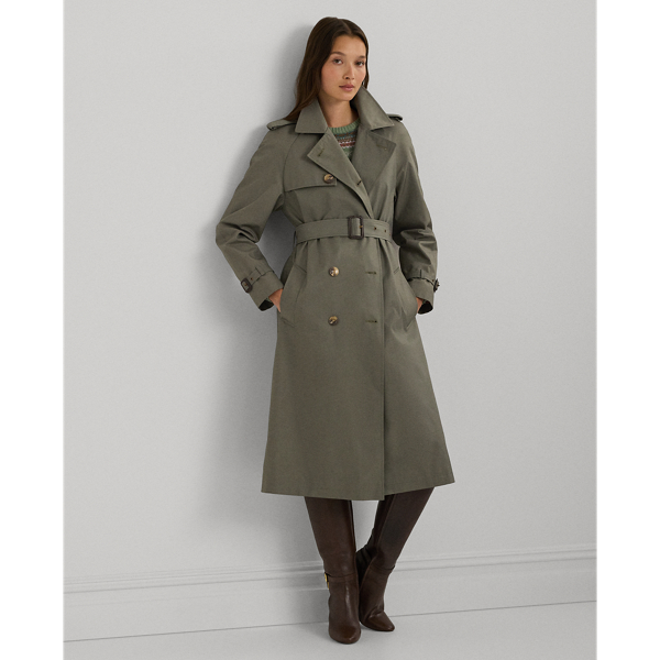 Double Breasted Belted Trench Coat